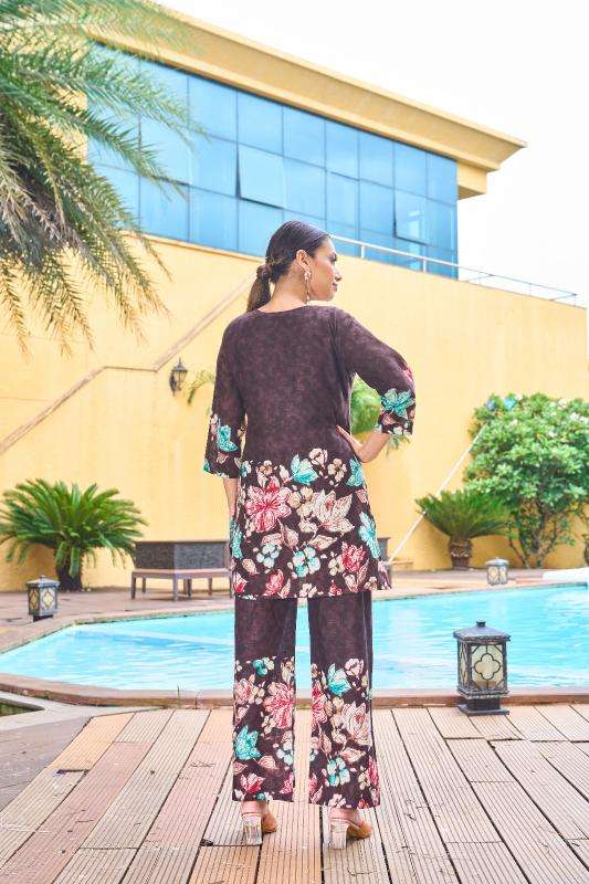 Diva 128 stylish coord set Kurti supplier for boutiques