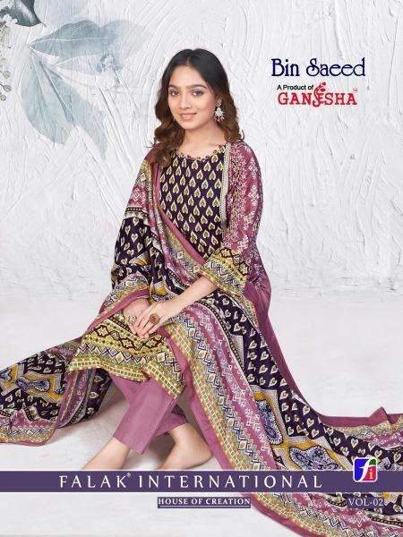 Ganesha binsaeed vol-2 Dress material distributor in Kolkata