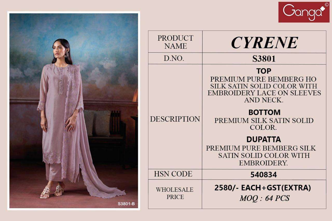 Ganga Cyrene 3801 Designer Salwar Kameez suppliers