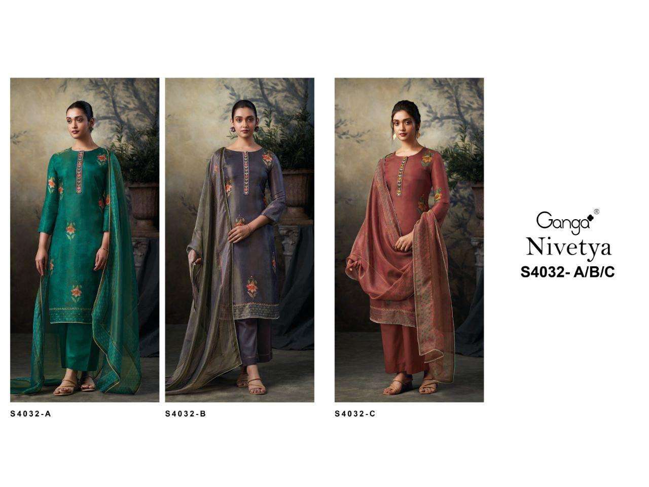 Ganga Nivetya 4032 Surat Salwar Kameez market