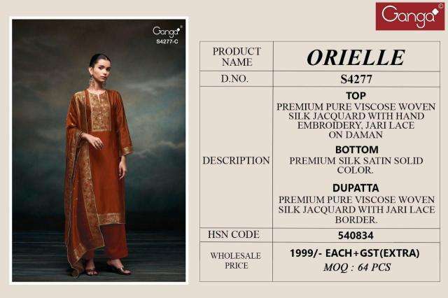 Ganga orielle 4277 Dress materials Manufacturers in Surat