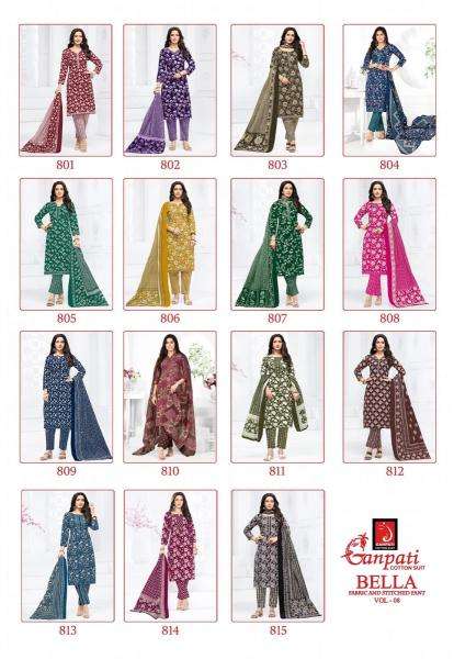 Ganpati bella pant vol-8 Dress materials wholesalers in Mumbai