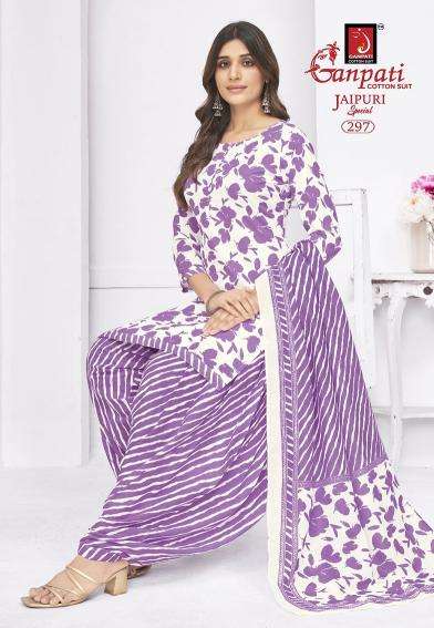 Ganpati jaipuri special patiyala vol-14 Dress materials manufacturers in Surat