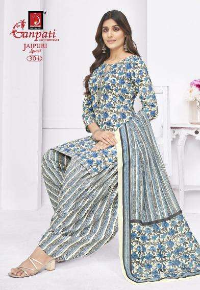 Ganpati jaipuri special patiyala vol-14 Dress materials manufacturers in Surat