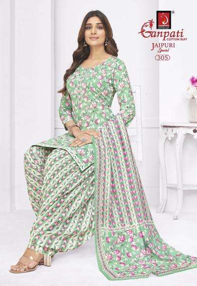 Ganpati jaipuri special patiyala vol-14 Dress materials manufacturers in Surat