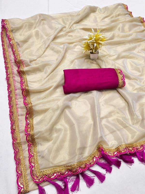 GC twill tissue shint net Latest saree collection in Kolkata