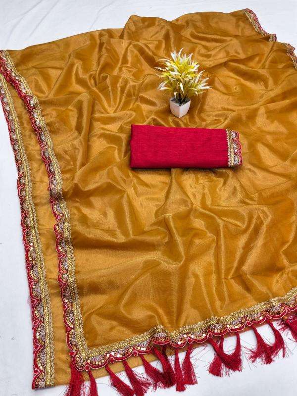 GC twill tissue shint net Latest saree collection in Kolkata