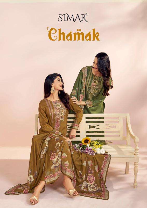 Glossy simar chamak Wholesale dress fabrics supplier