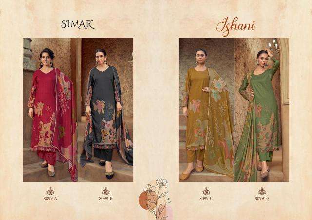 Glossy simar Ishani Designer dress materials supplier