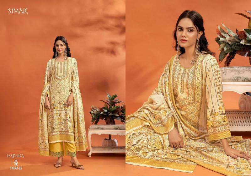 Glossy simar rajvika Dress materials wholesale supplier