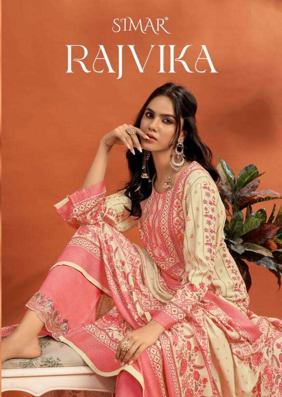 Glossy simar rajvika Dress materials wholesale supplier