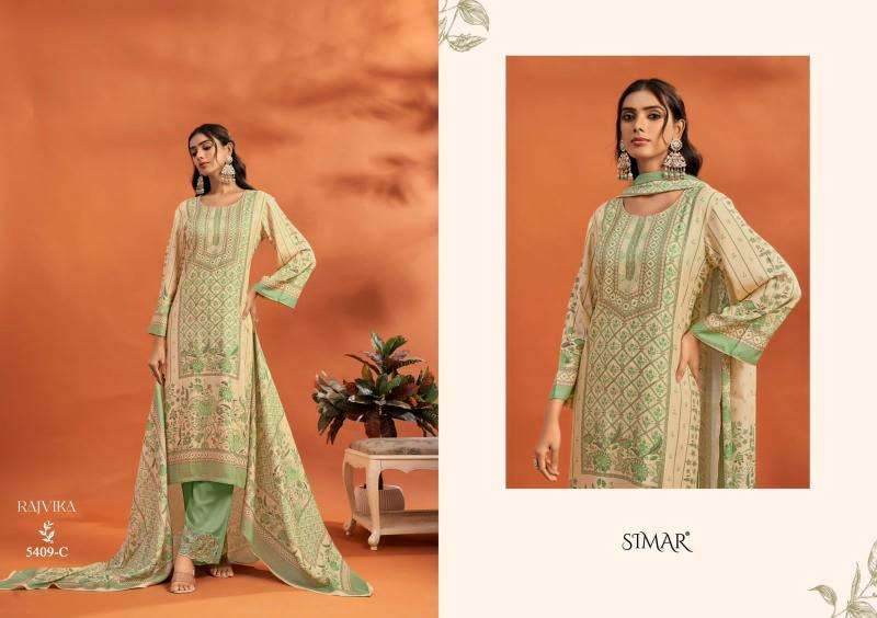 Glossy simar rajvika Dress materials wholesale supplier