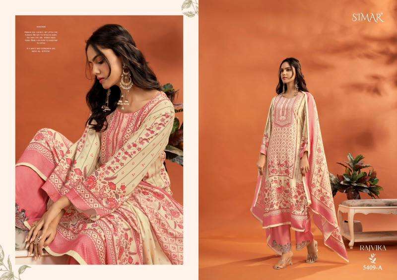 Glossy simar rajvika Dress materials wholesale supplier