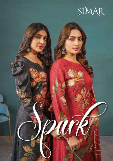 Glossy simar spark Latest dress materials wholesale