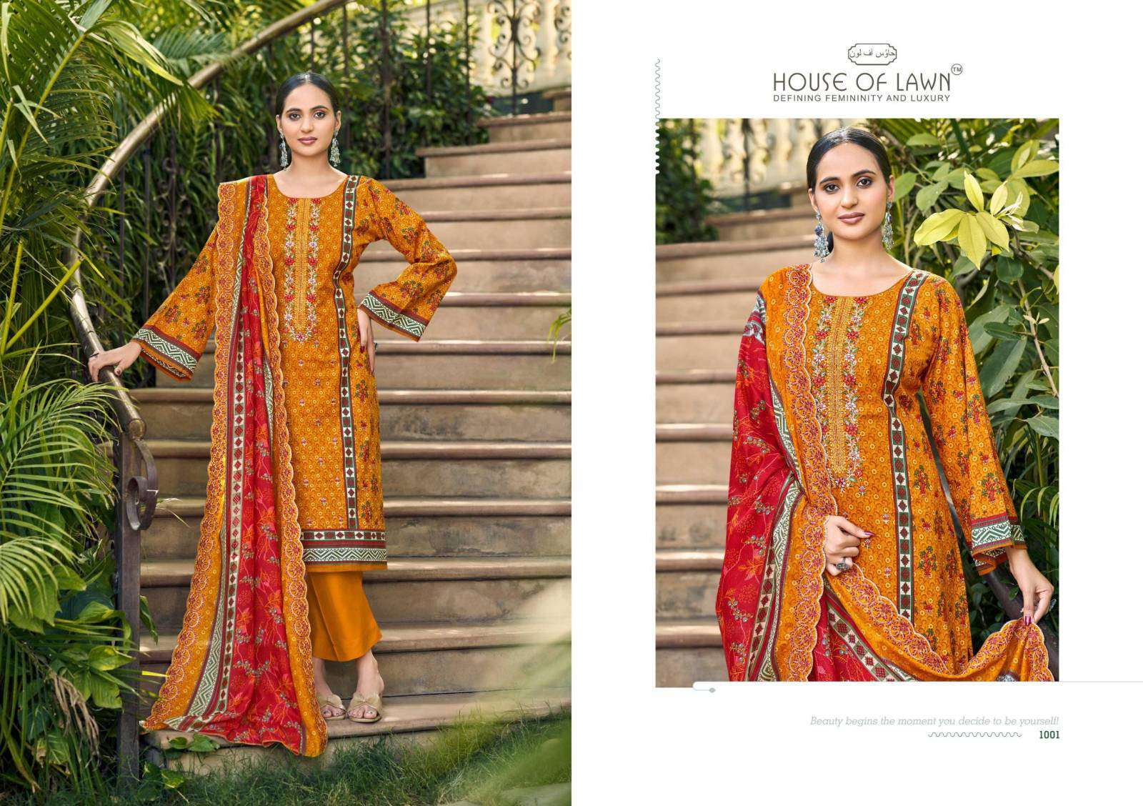 House of Lawn Urbane wholesale dress material market in surat