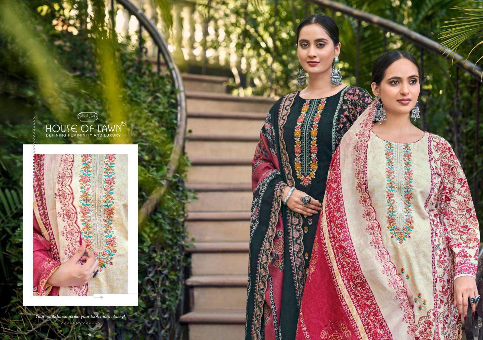 House of Lawn Urbane wholesale dress material market in surat