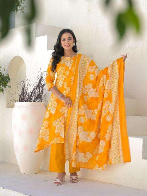 Janni 3pcs cotton anarkali Kurti Suppliers in India