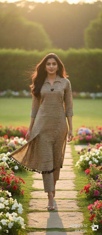 Janni stylish azrak print coord set Wholesale kurti suppliers in Surat