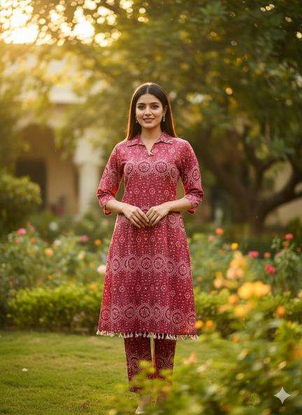 Janni stylish azrak print coord set Wholesale kurti suppliers in Surat