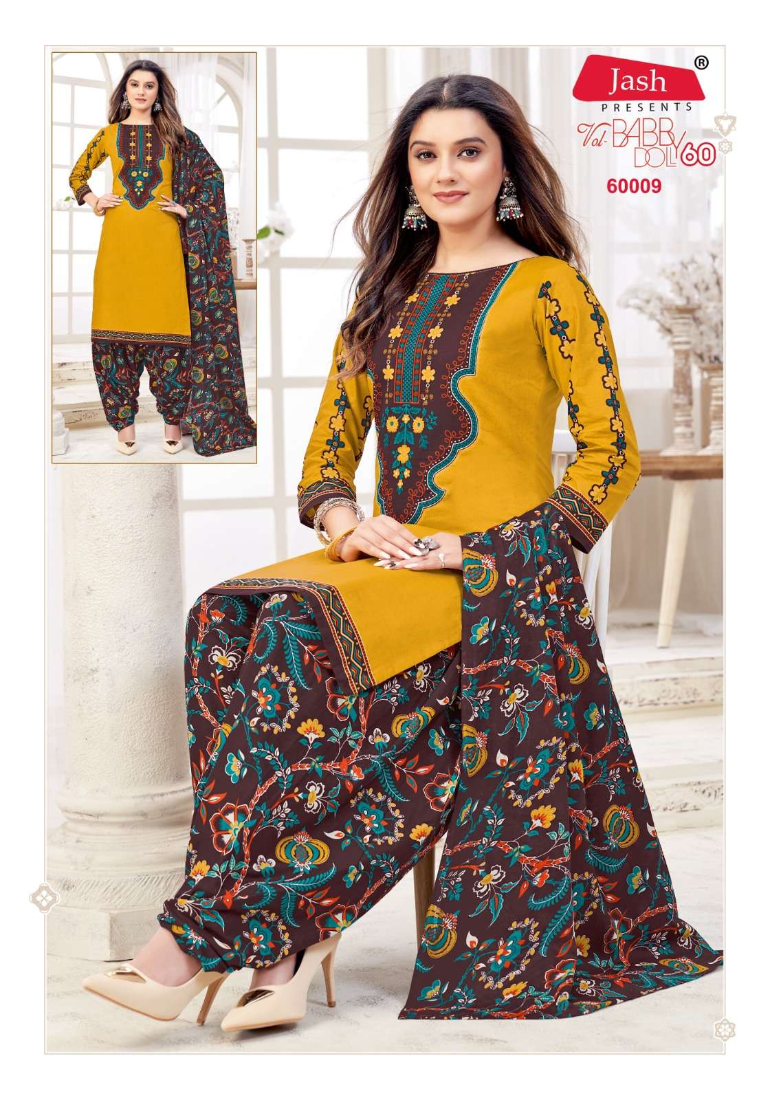 Jash Baby Doll Vol 60 Cotton dress materials wholesale