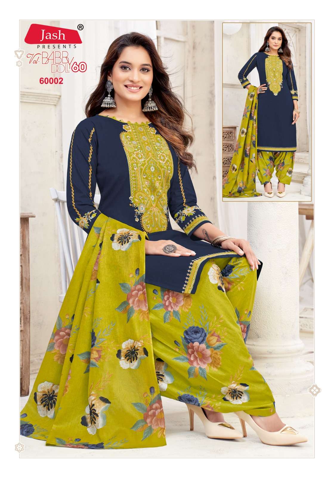 Jash Baby Doll Vol 60 Cotton dress materials wholesale