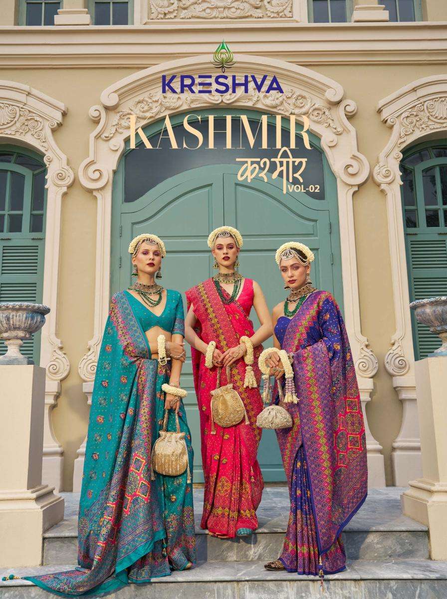 Kreshva kashmir vol 2 Saree wholesale market in delhi