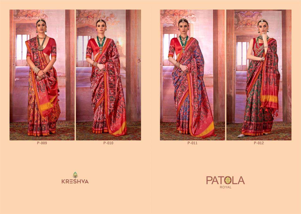 Kreshva patola royal Saree Manufacturers in Kolkata
