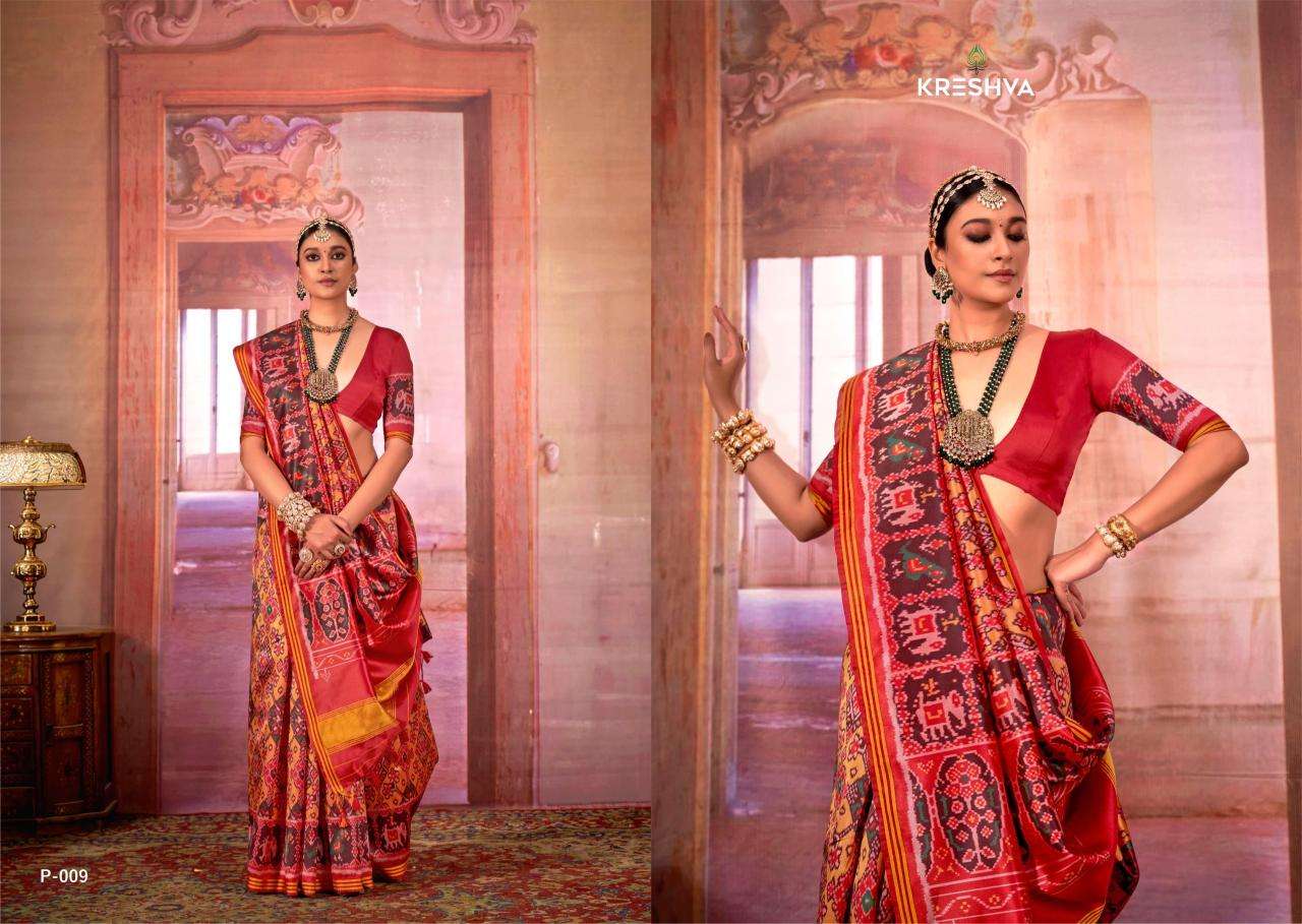 Kreshva patola royal Saree Manufacturers in Kolkata