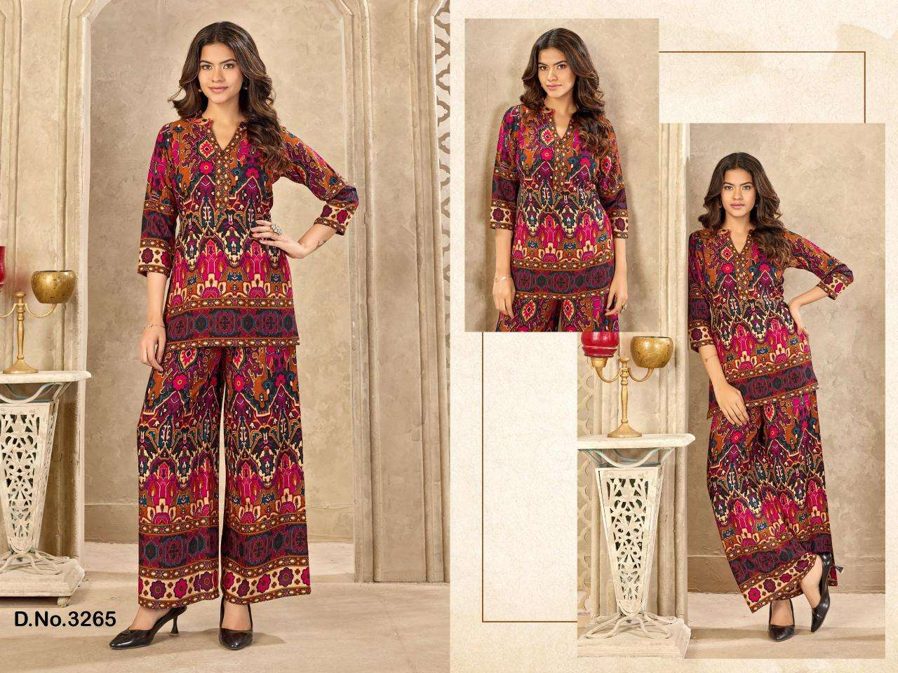 Ladies Flavour fancy coord set Ladies Kurti wholesalers in Kolkata