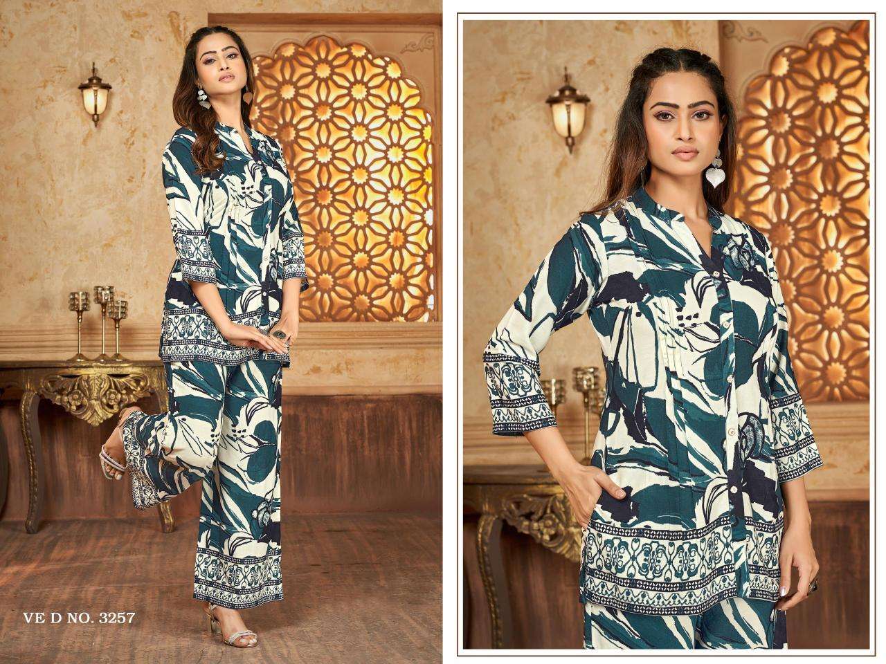 Ladies flavour printed coord set Wholesale Kurtis in Kolkata