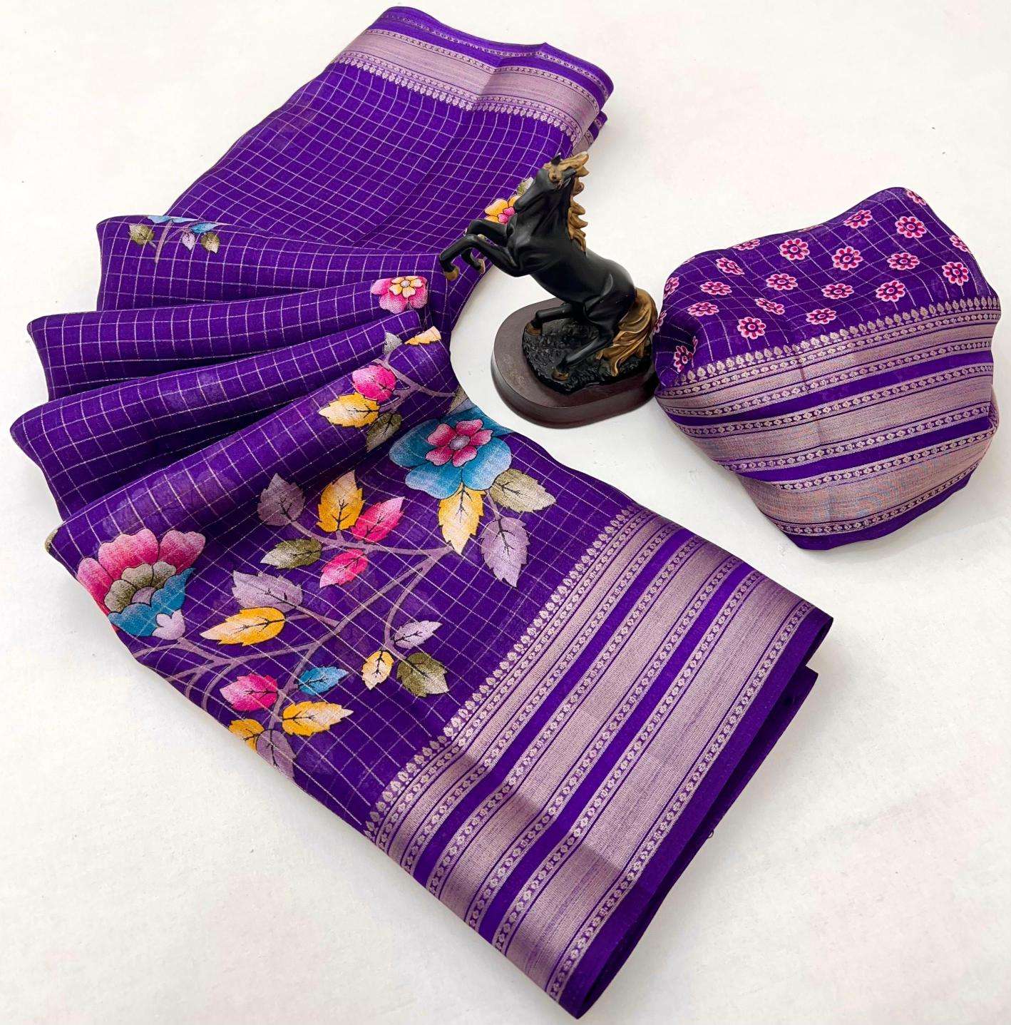 Malhar elegant floral Wholesale Saree supplier in kolkata