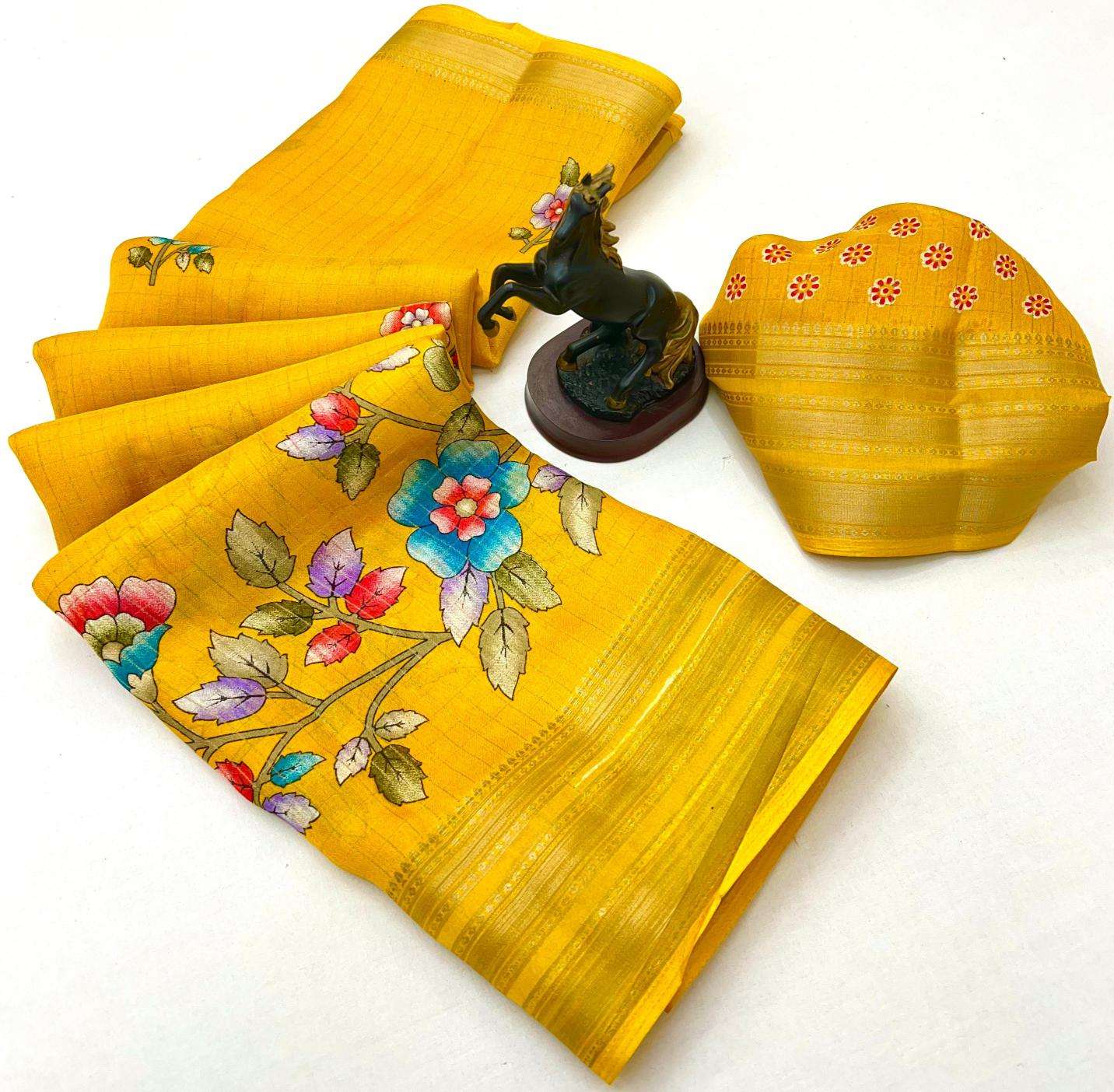 Malhar elegant floral Wholesale Saree supplier in kolkata