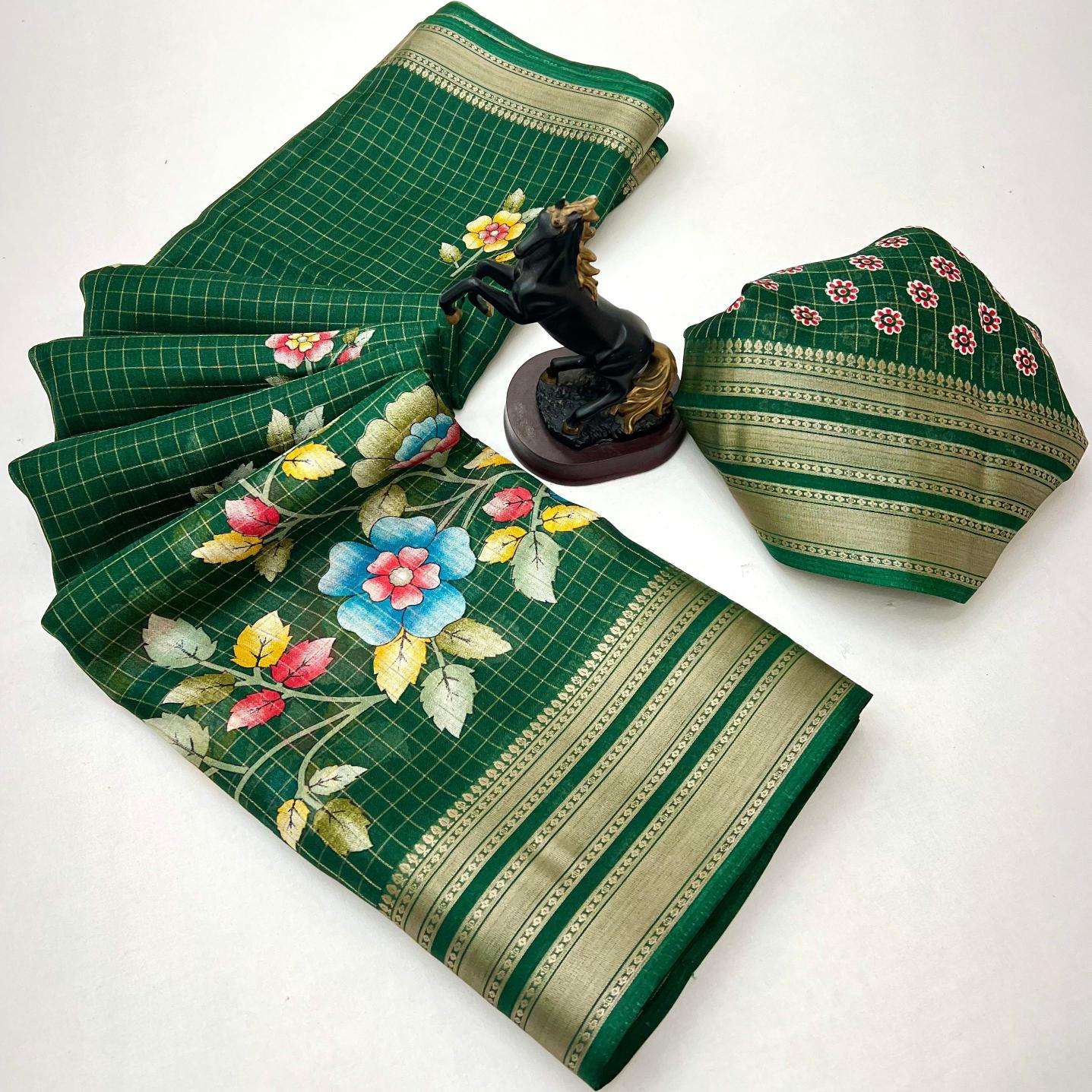 Malhar elegant floral Wholesale Saree supplier in kolkata