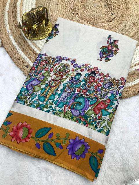 Malhar zuhi vol kalamkari Fancy saree wholesalers in Delhi