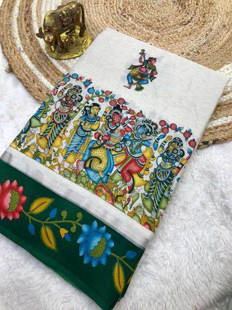 Malhar zuhi vol kalamkari Fancy saree wholesalers in Delhi