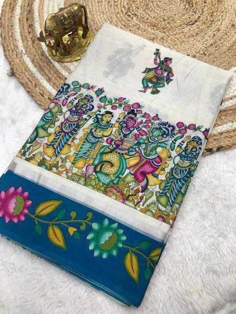 Malhar zuhi vol kalamkari Fancy saree wholesalers in Delhi