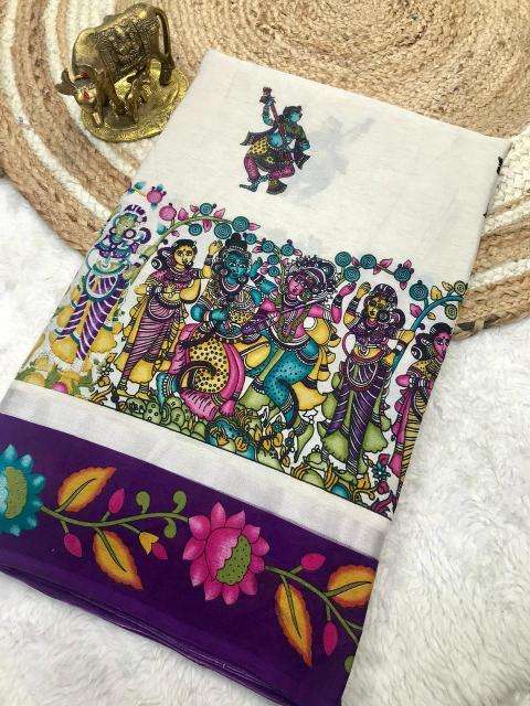 Malhar zuhi vol kalamkari Fancy saree wholesalers in Delhi