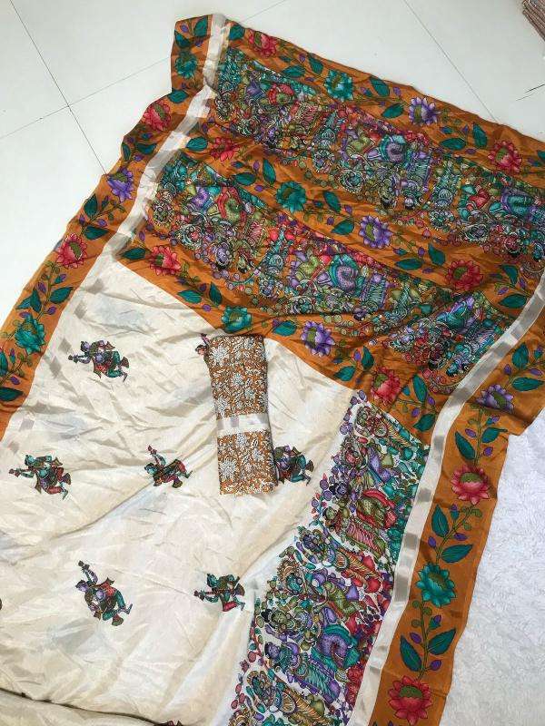 Malhar zuhi vol kalamkari Fancy saree wholesalers in Delhi