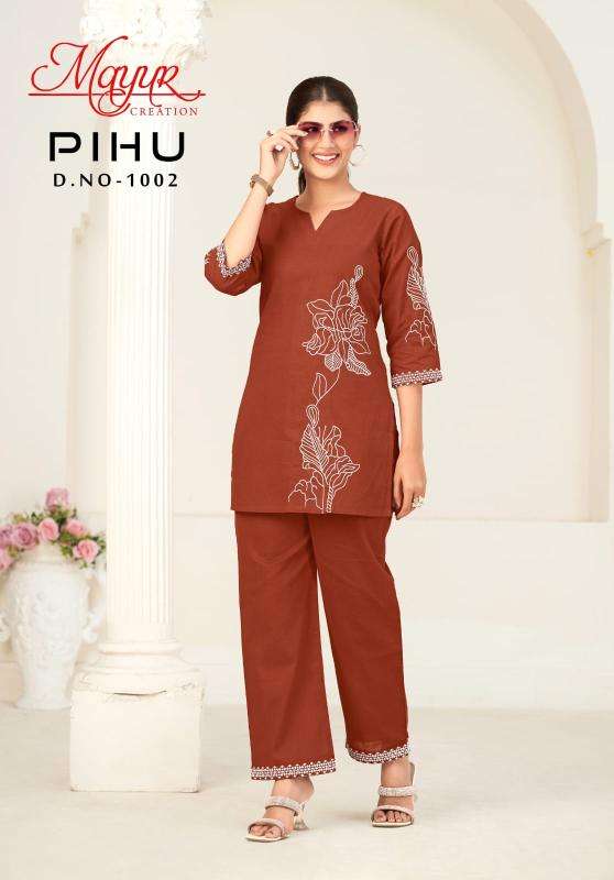 Mayur pihu vol-1 coord set Indian kurti wholesalers