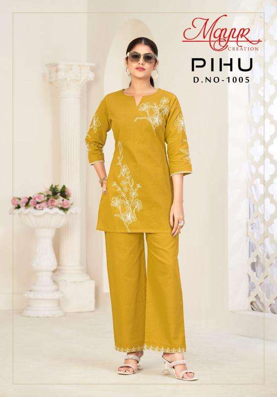Mayur pihu vol-1 coord set Indian kurti wholesalers