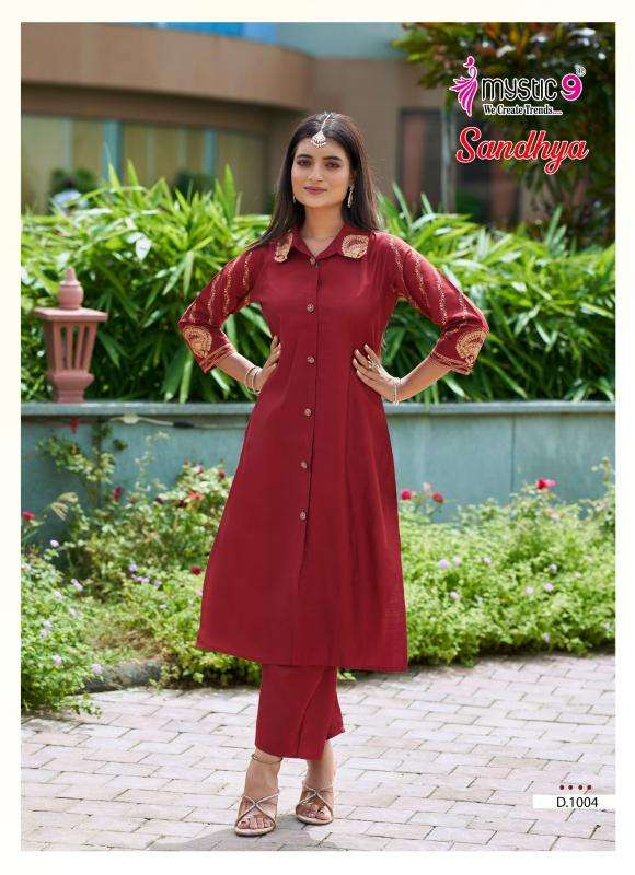 Mystic9 sandhya vol 1 coord set Surat Kurti Wholesalers