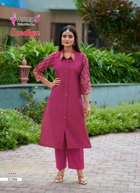 Mystic9 sandhya vol 1 coord set Surat Kurti Wholesalers