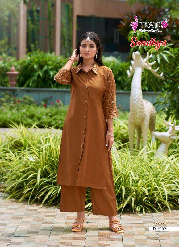 Mystic9 sandhya vol 1 coord set Surat Kurti Wholesalers