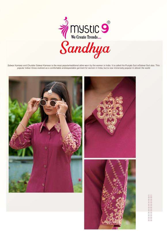 Mystic9 sandhya vol 1 coord set Surat Kurti Wholesalers