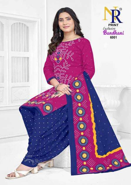 Nr exclusive bandhani vol- 6 Wholesale dress materials Mumbai