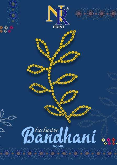 Nr exclusive bandhani vol- 6 Wholesale dress materials Mumbai