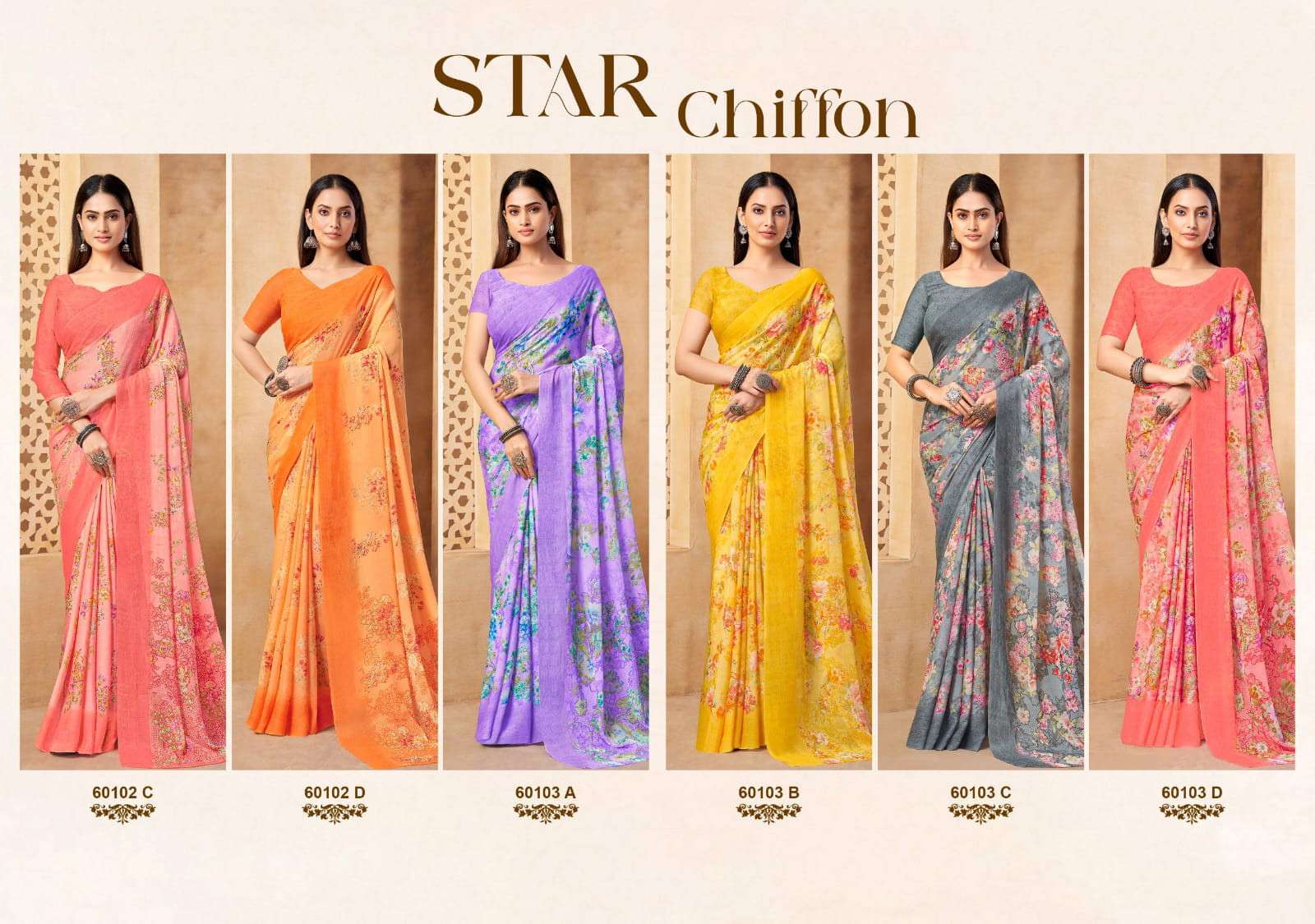 Ruchi Star Chiffon 216 Indian saree wholesale suppliers