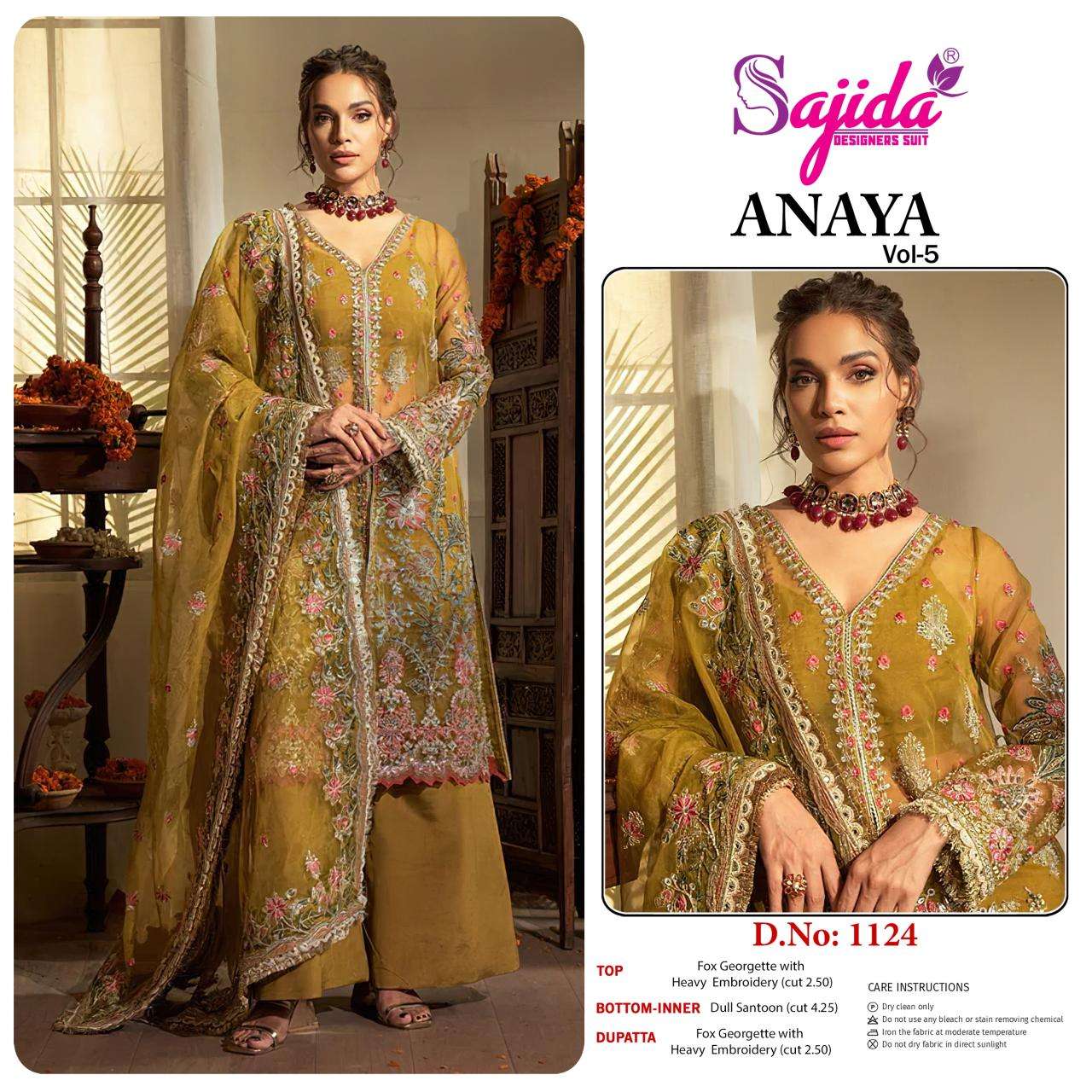 Sajida anaya vol 5 Wholesale Salwar Suits in Kolkata