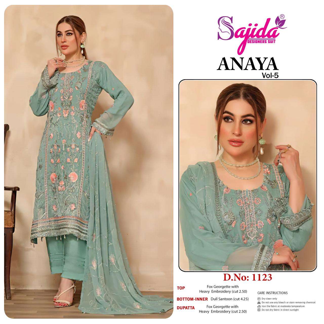 Sajida anaya vol 5 Wholesale Salwar Suits in Kolkata