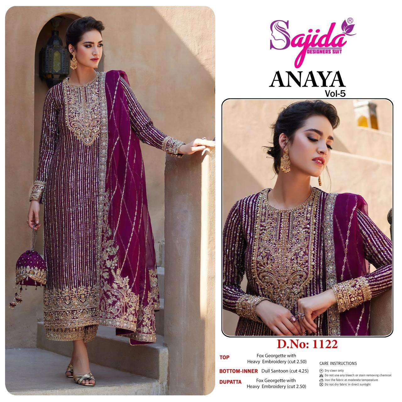 Sajida anaya vol 5 Wholesale Salwar Suits in Kolkata